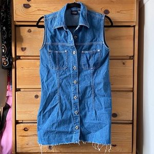 Denim Button Down Dress